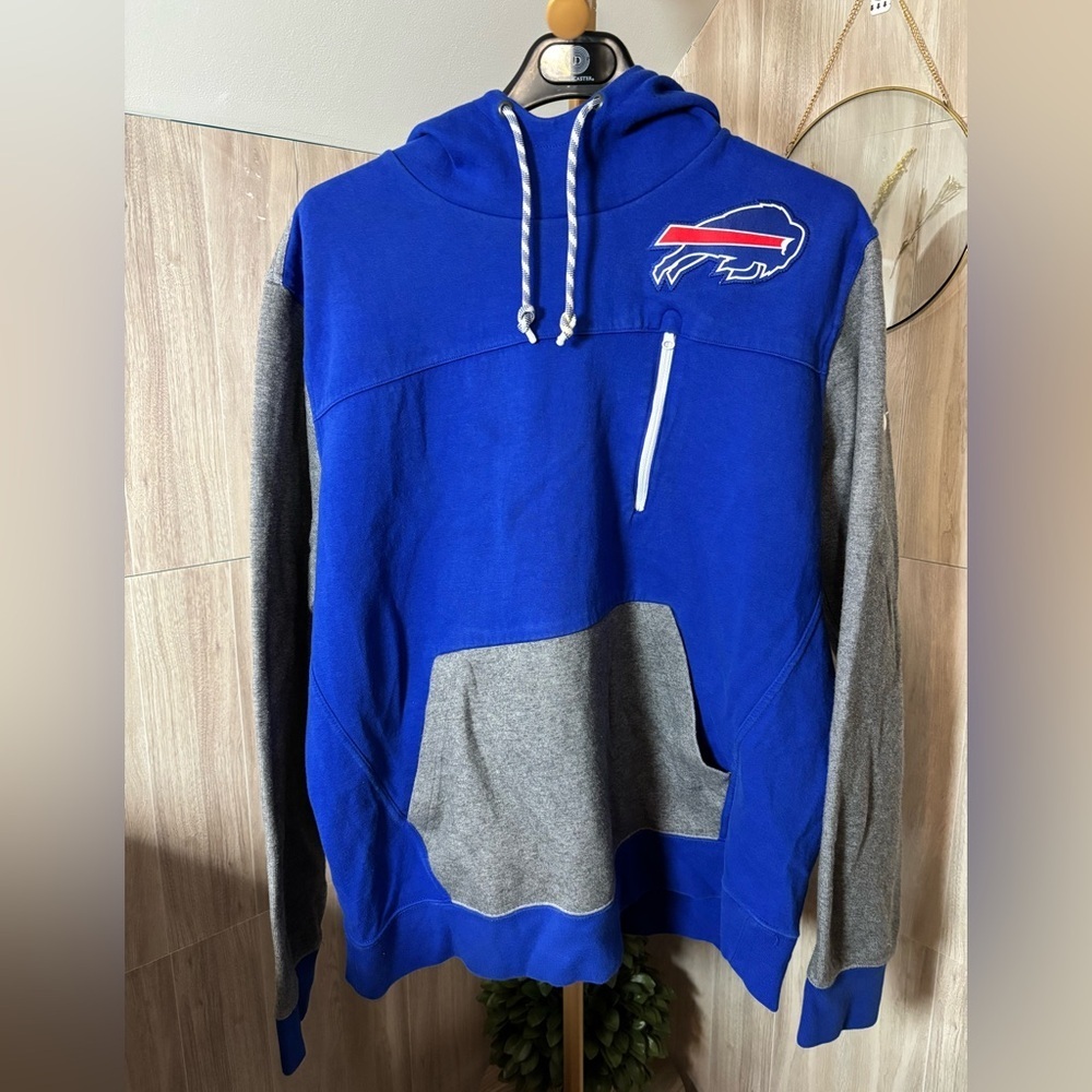 Nike Buffalo Bills NFL Blue and Gray Men's Hoodie